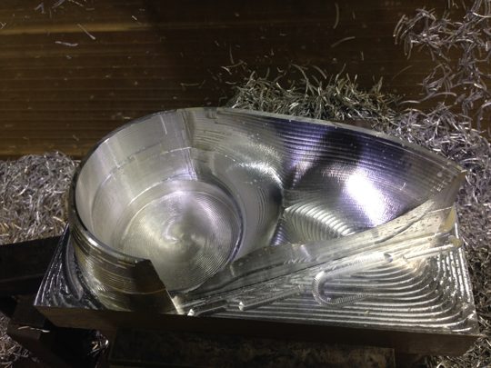 Jag inlet pipe machining